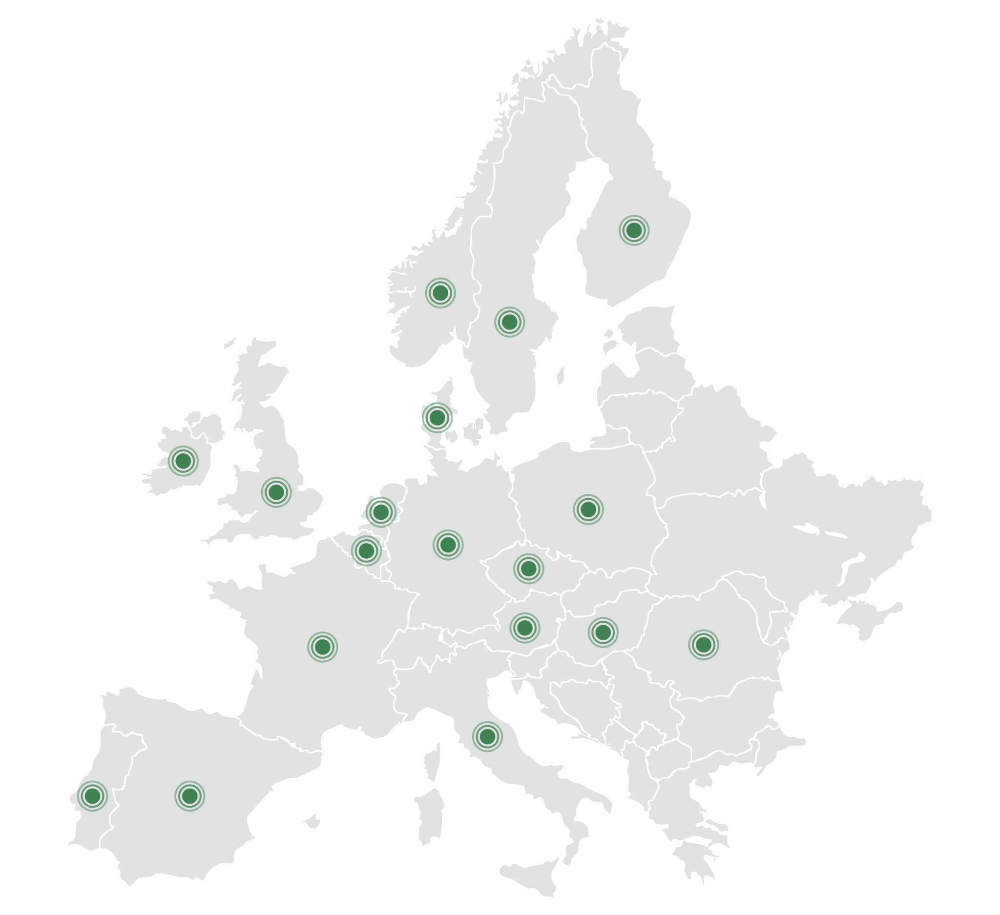 UK and Europe map